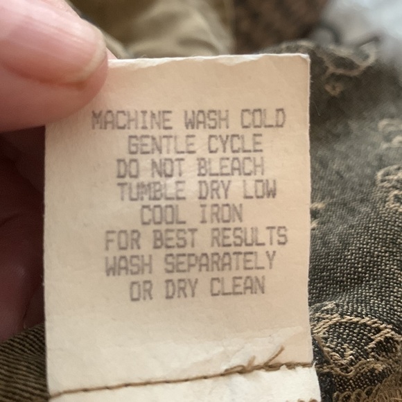 Timbuktu Station light jacket, collar sleeves bottom embroidered, Sz 2 see below - Picture 5 of 5